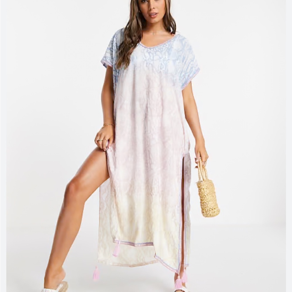 Surf Gypsy Side Slits Long Beach Coverup M